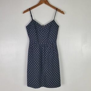 J. Crew black polka dot dress